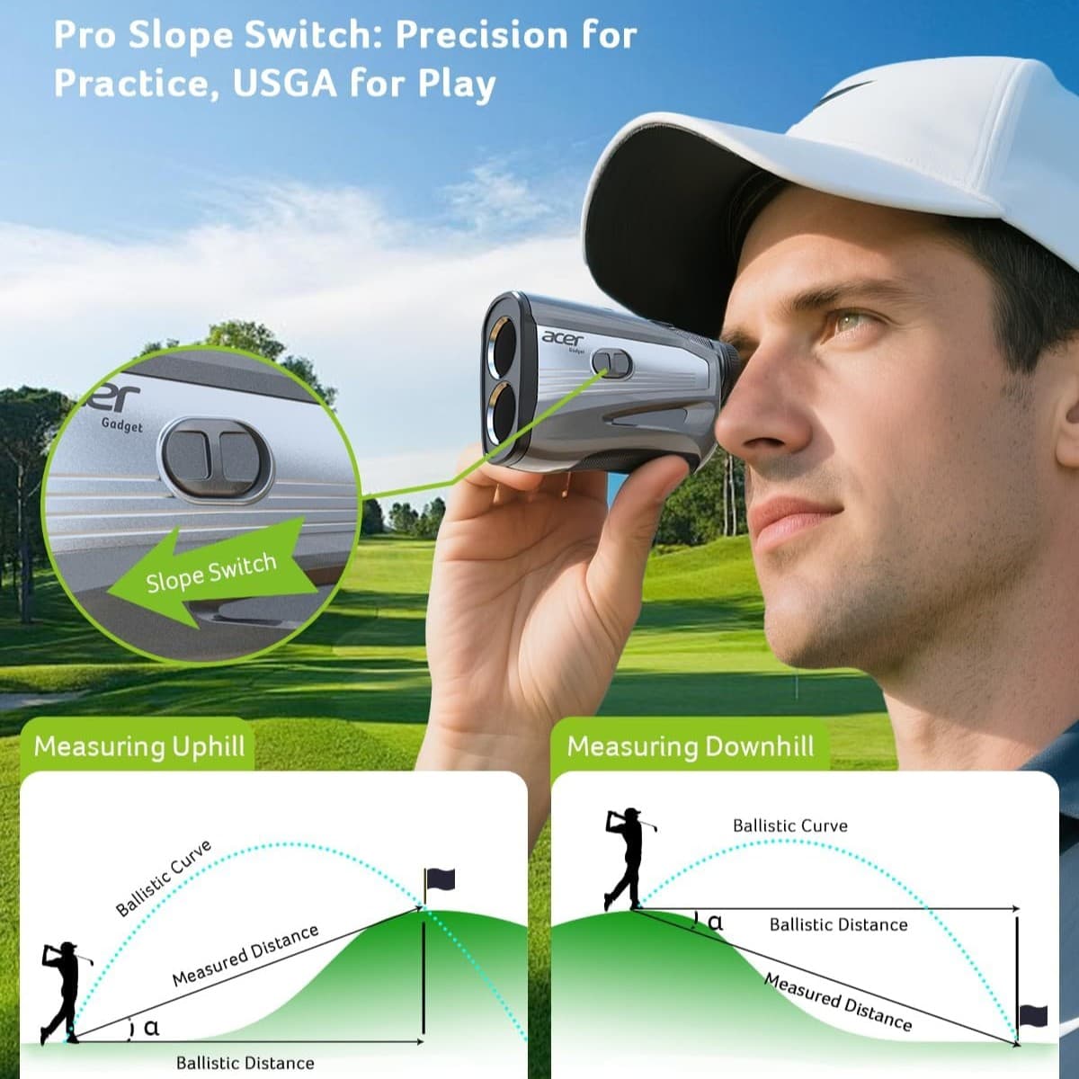 Acer Golf Rangefinder with Azimuth - Main feature image