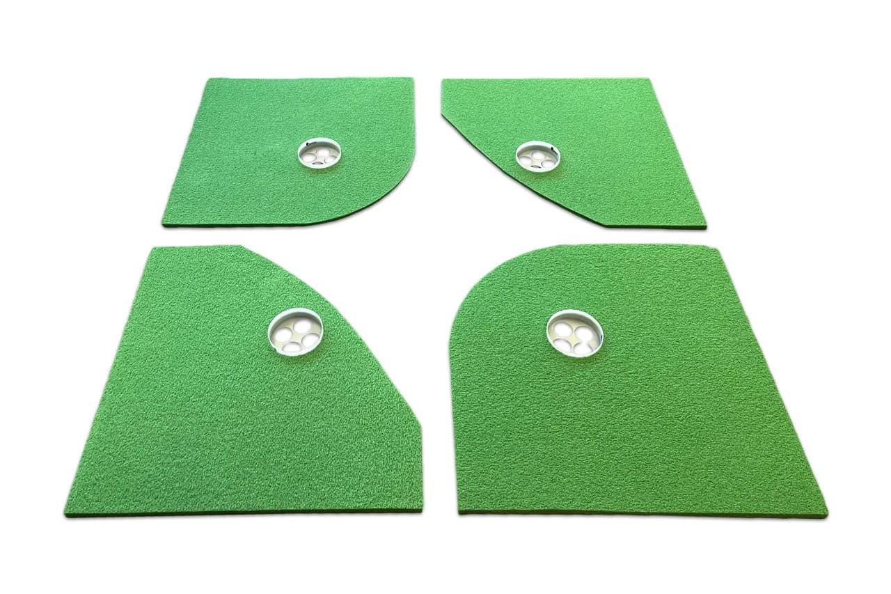 Drop-in putting cups + extraction flags