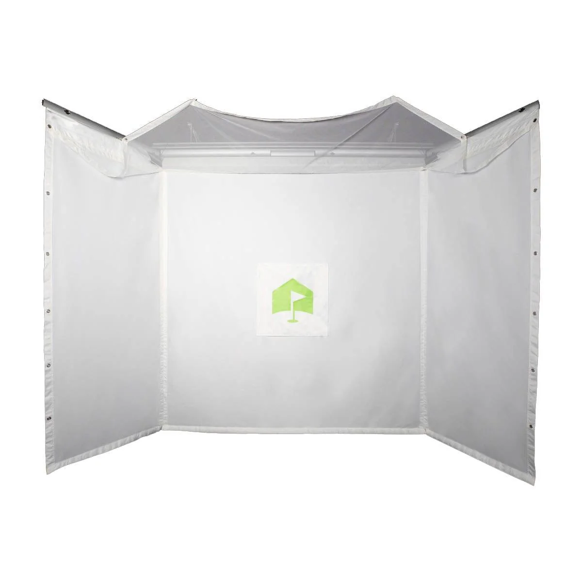 HomeCourse Retractable Golf Simulator Enclosure - Main feature image
