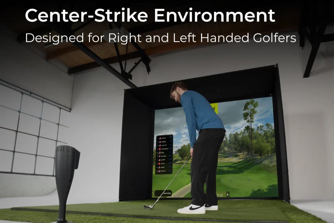 Camera Technology Sits Behind Golfer