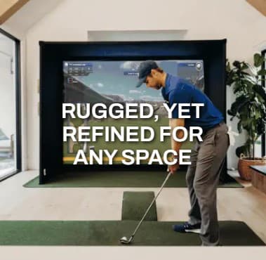 SwingBay Golf Simulator Enclosure - Main feature image