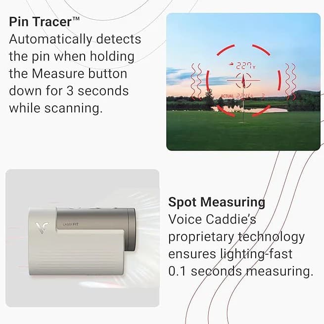 Voice Caddie Laser Fit GPS Rangefinder