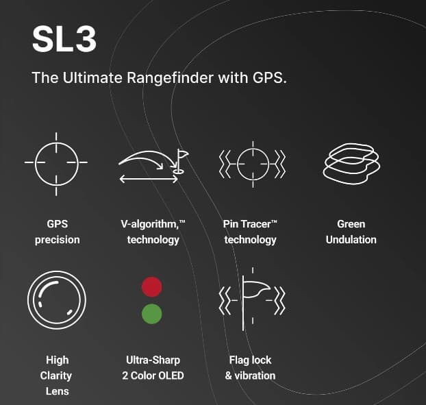 Voice Caddie SL3 Hybrid GPS Laser Rangefinder